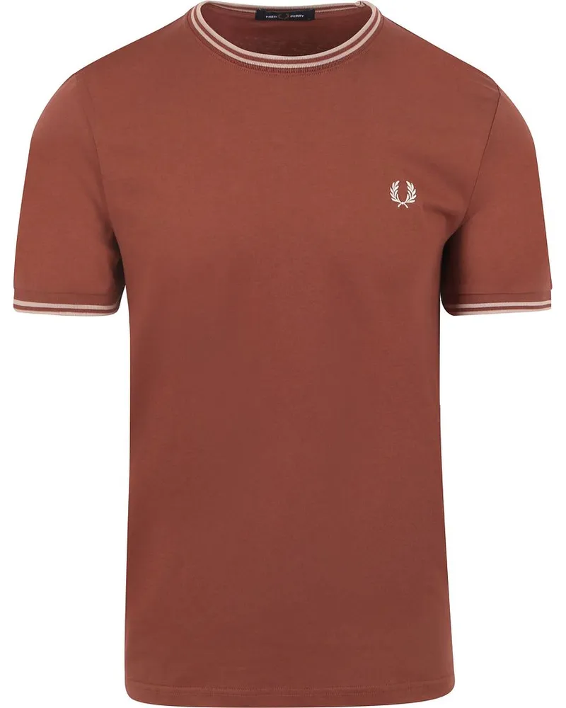 Fred Perry Twin Tipped T-shirt Brique Braun