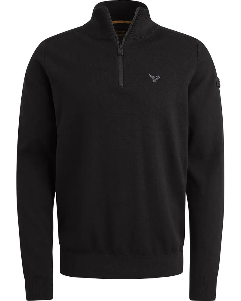 PME Legend Half Zip Sweater Schwarz Schwarz