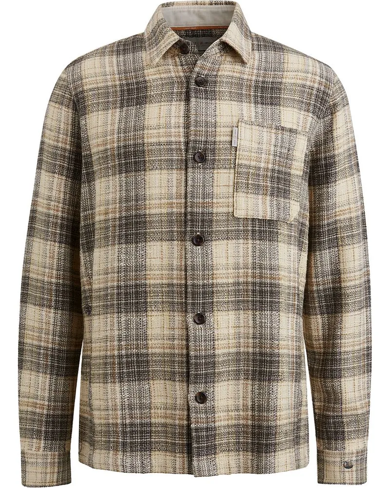 Cast Iron Overshirt Karos Grün Grün