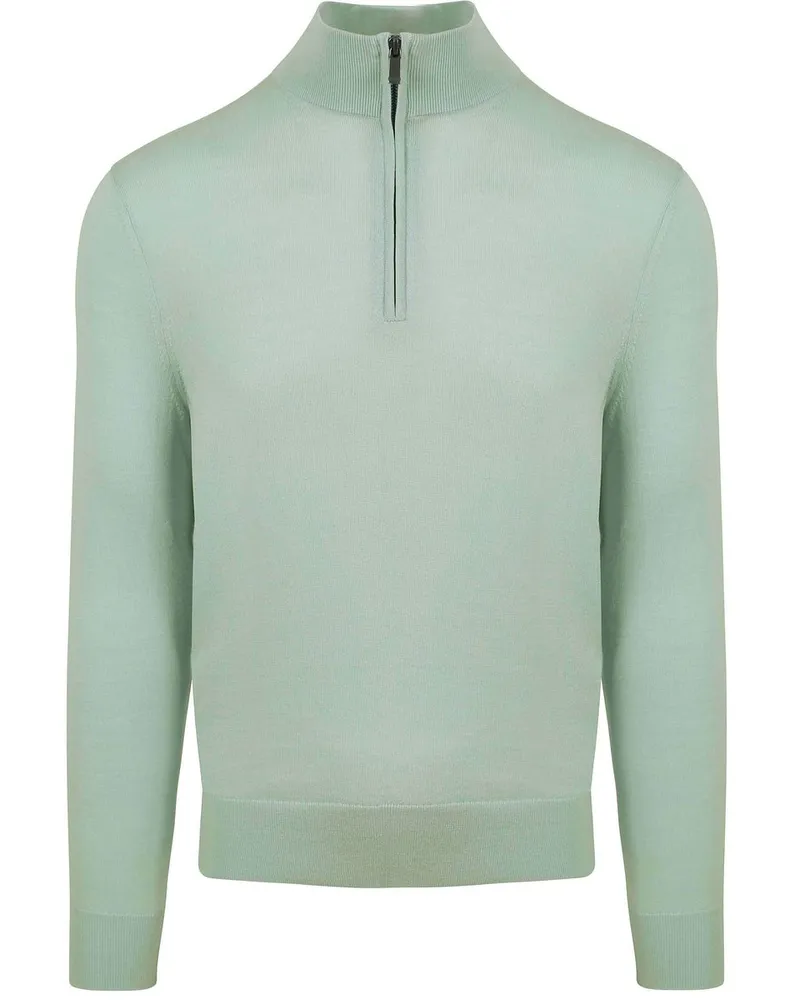 Suitable Merino Half Zip Pullover Grün Grün