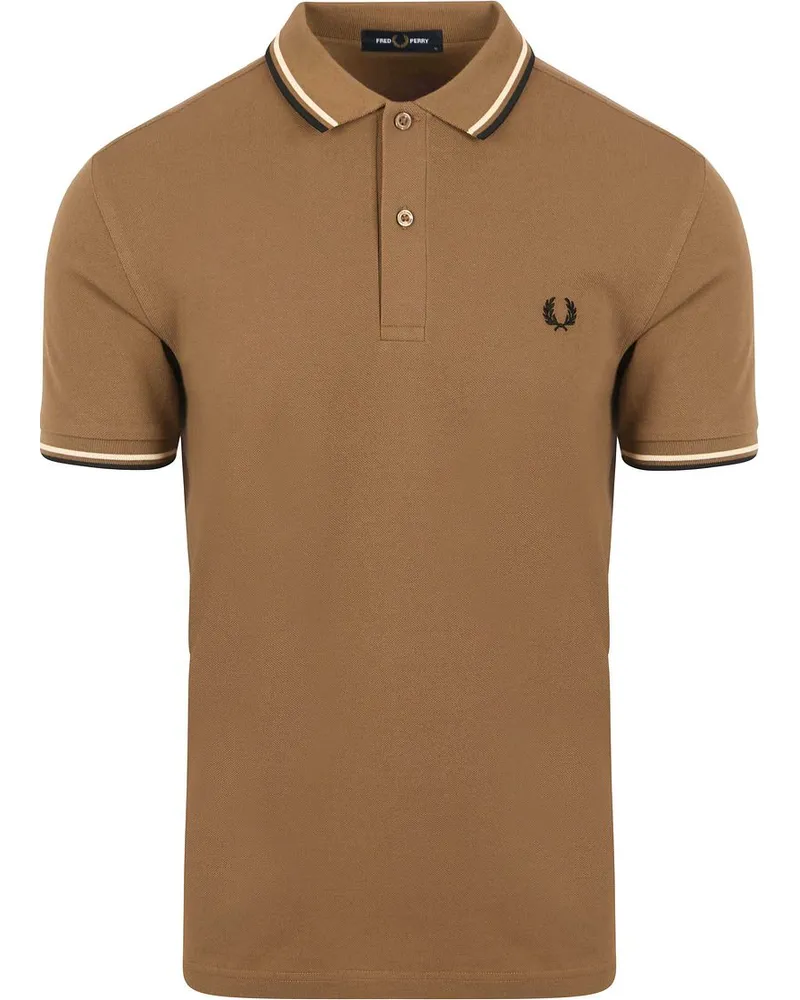 Fred Perry Polo Twin Tipped M3600 Braun Z60 Braun