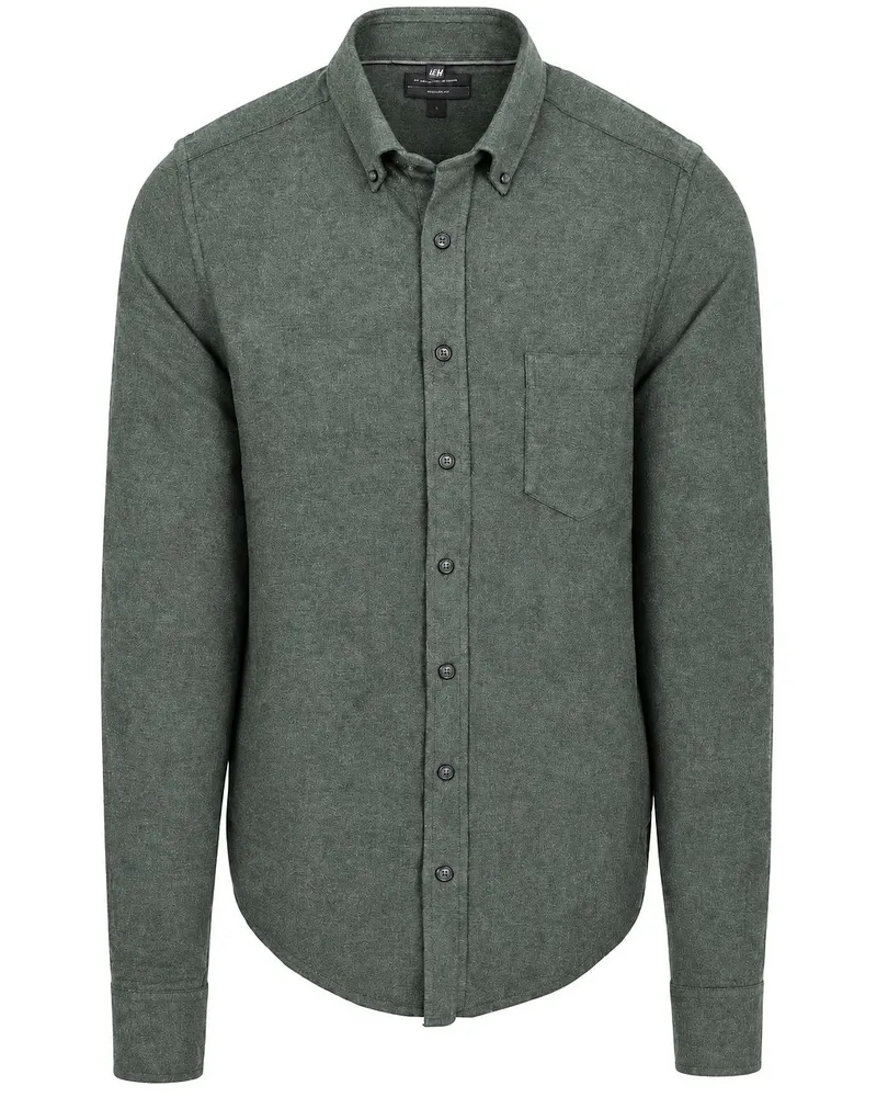 CasaModa Hemd Faux Uni Green Grün