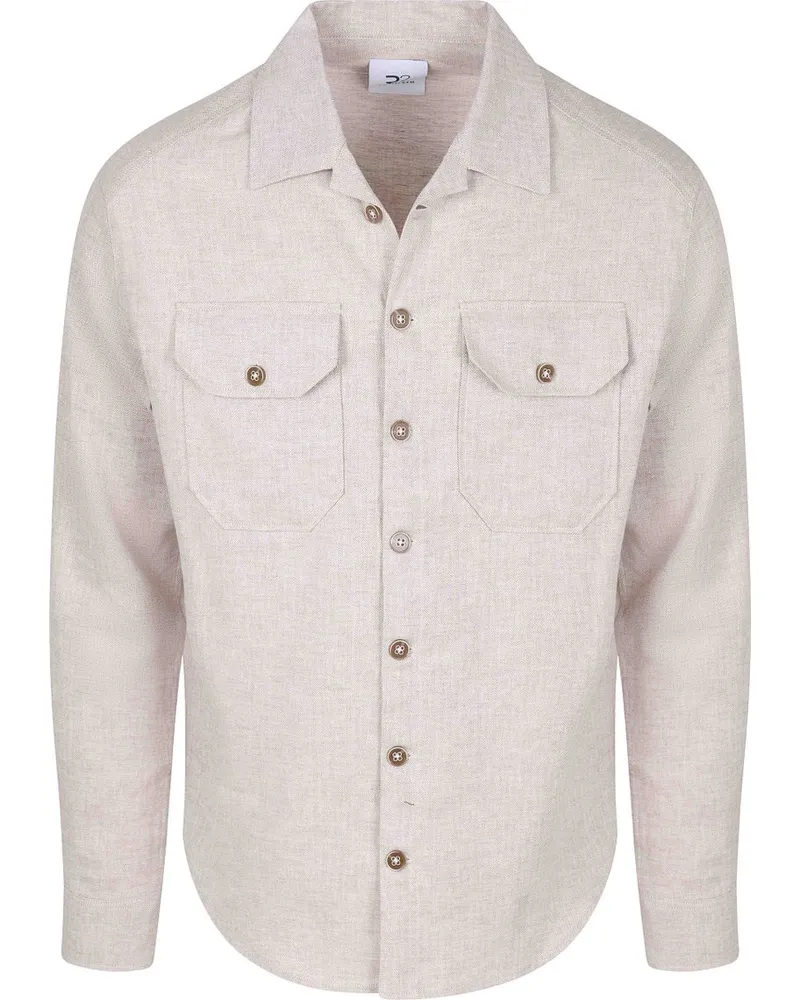 R2 Amsterdam R2 Overshirt Linen Cotton Beige Beige
