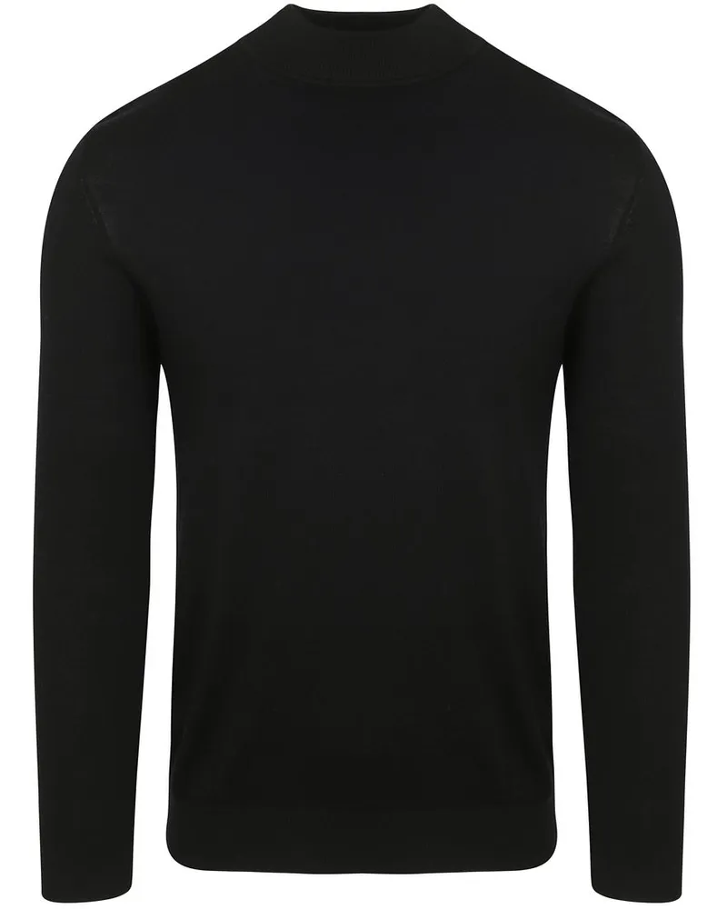 Profuomo Turtleneck Merino Pullover Schwarz Schwarz