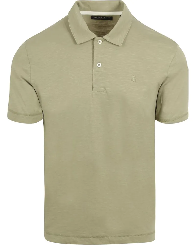Marc O'Polo Poloshirt Slubs Sage Grün Grün