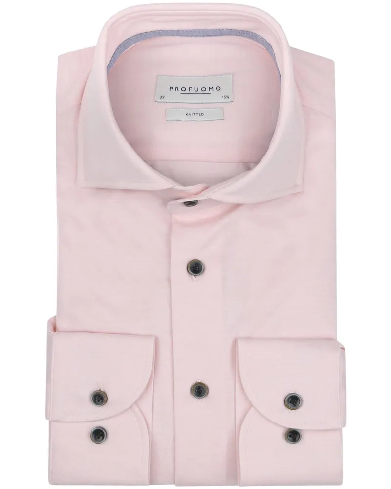 Profuomo Hemd Single Jersey Rosa Pink