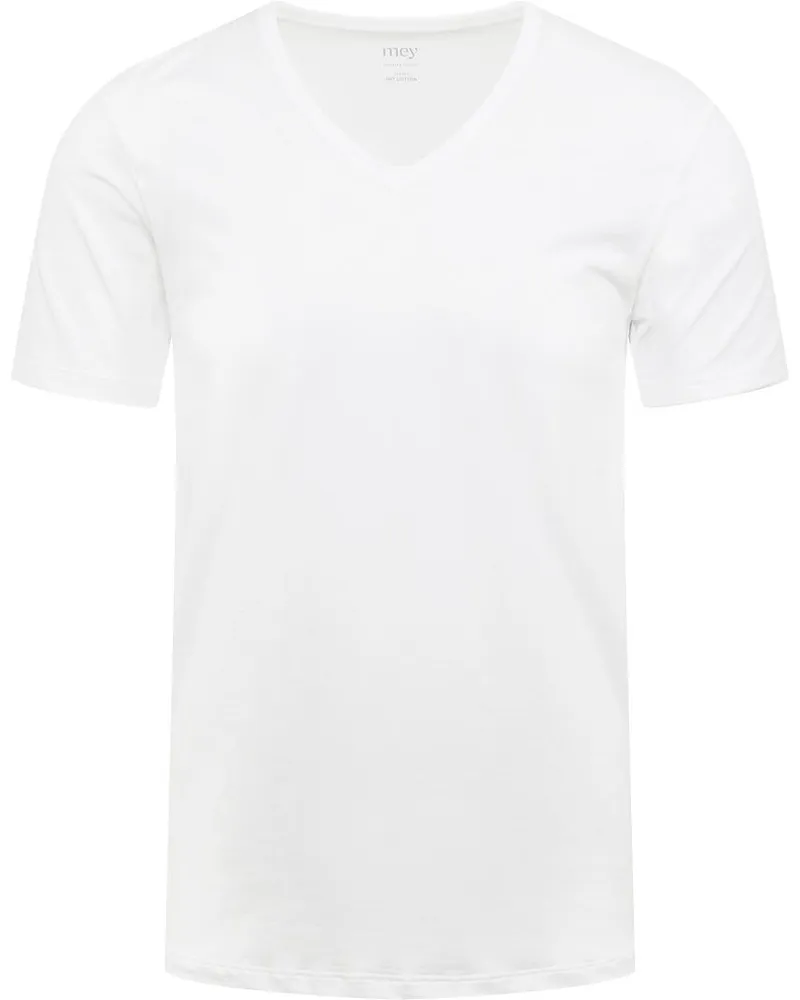 Mey V-Ausschnitt Dry Cotton T-Shirt Weiß Weiß