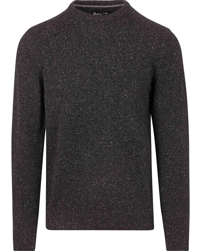 Barbour Pullover Lambswool Schwarz Schwarz