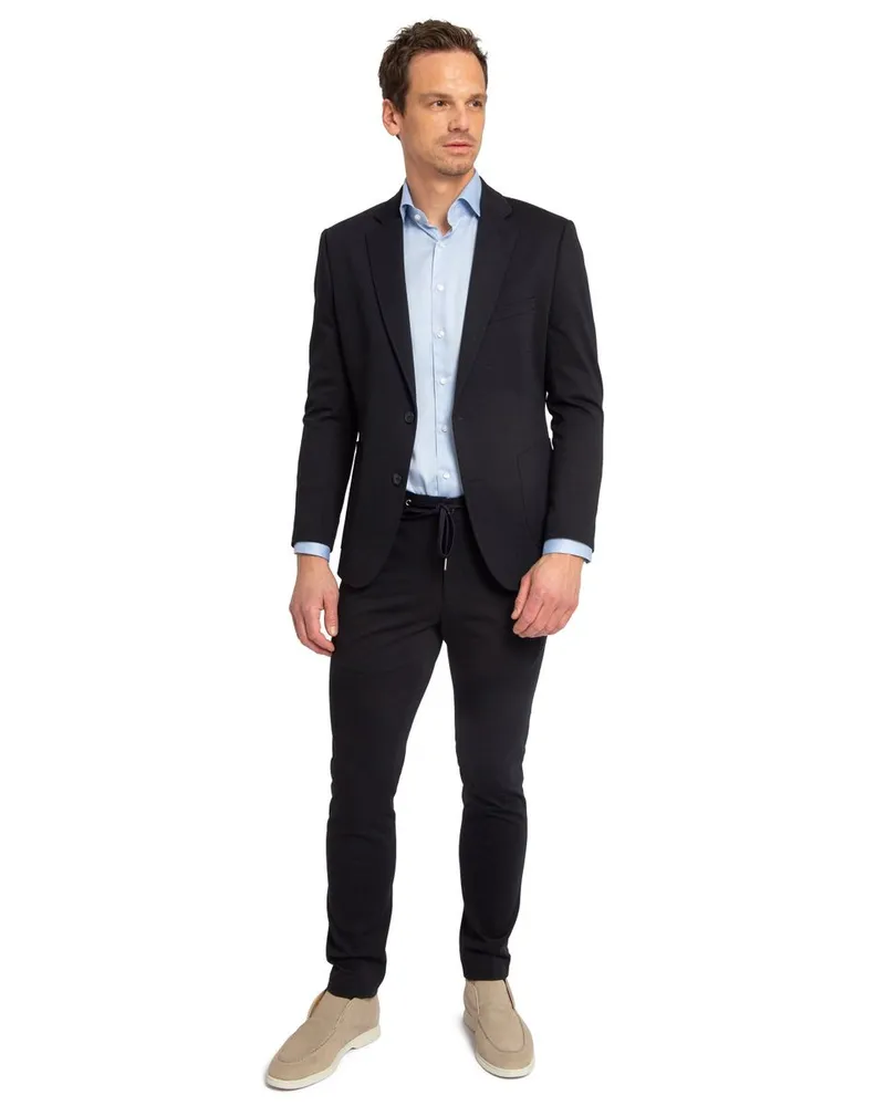 Suitable Jersey Suit Navy Dunkelblau