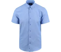 Short Sleeve Hemd Blau