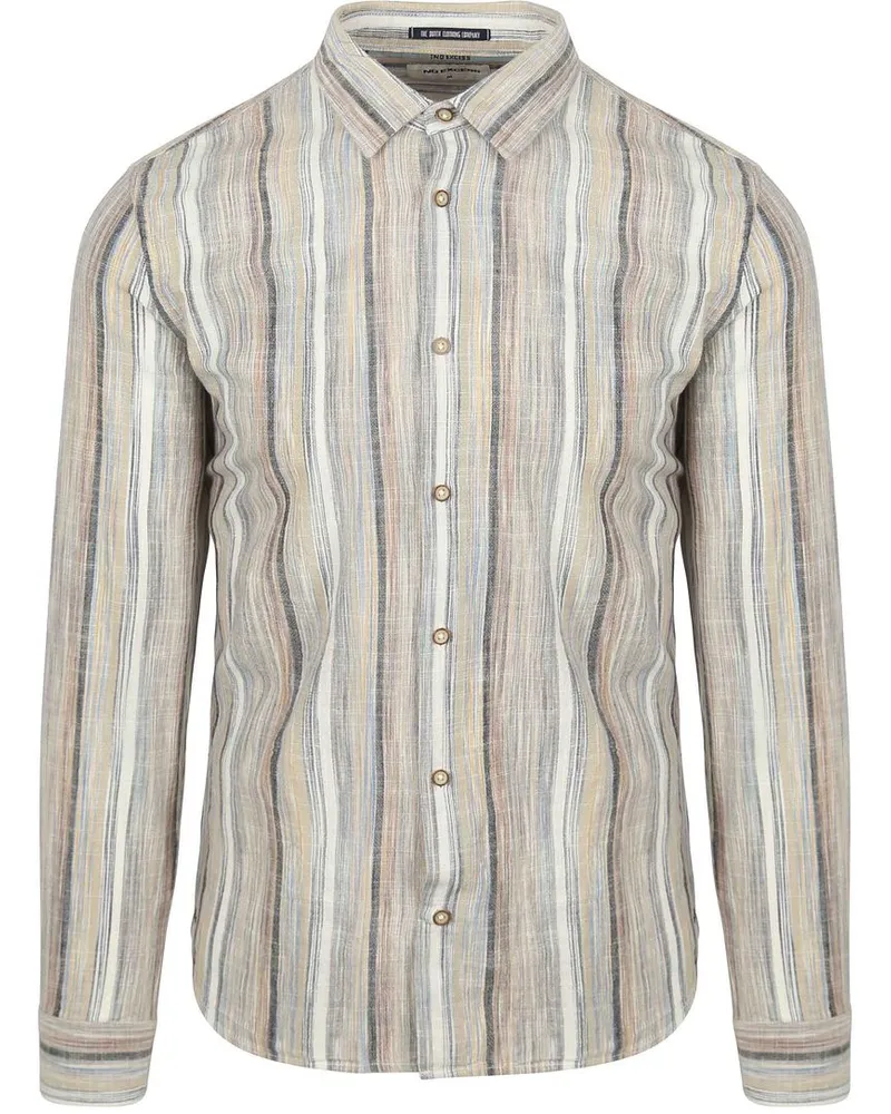No Excess Hemd mit Streifen Beige Beige