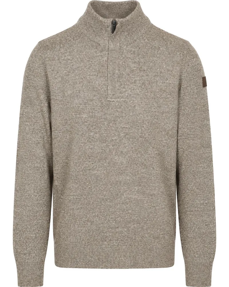 State of Art Pullover Sportzip Braun Braun