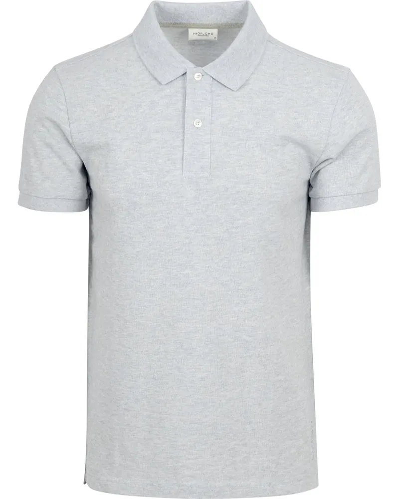 Profuomo Piqué Poloshirt Grau Grau