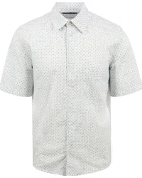 Marc O'Polo Hemd Short Sleeves Druck Weiß Weiß