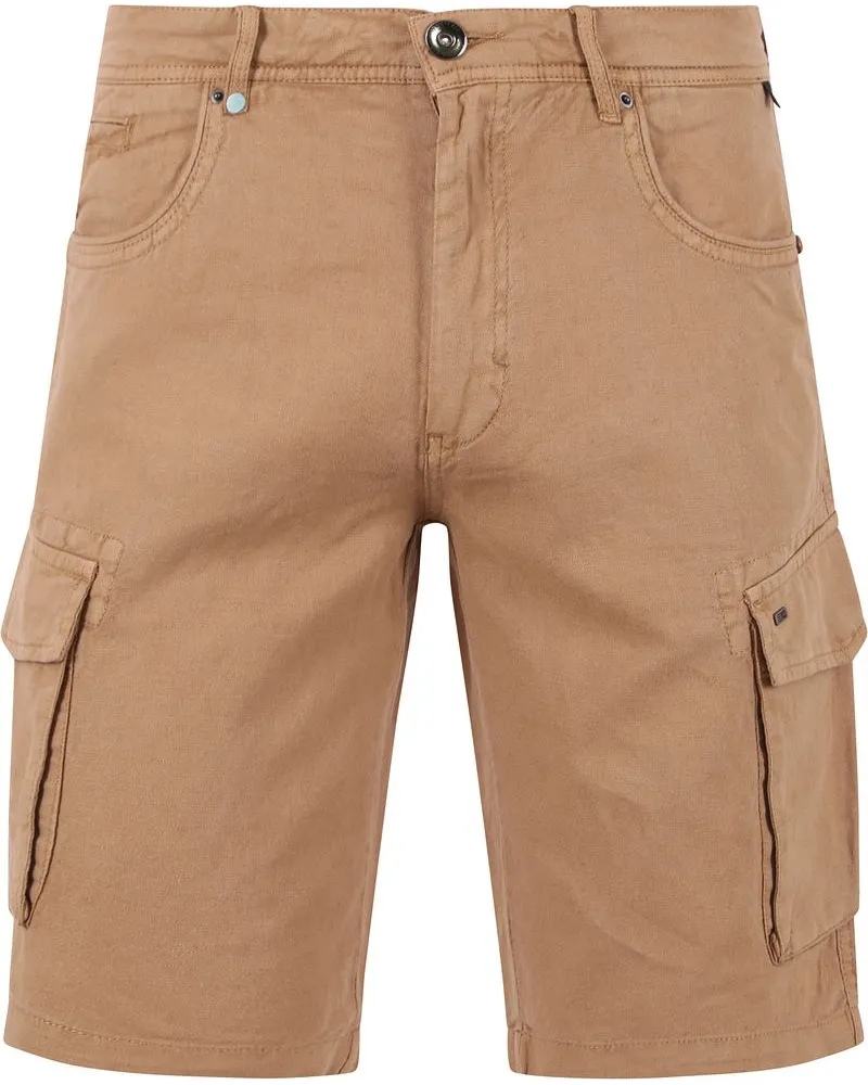 No Excess Cargo Short Leinen Beige Beige