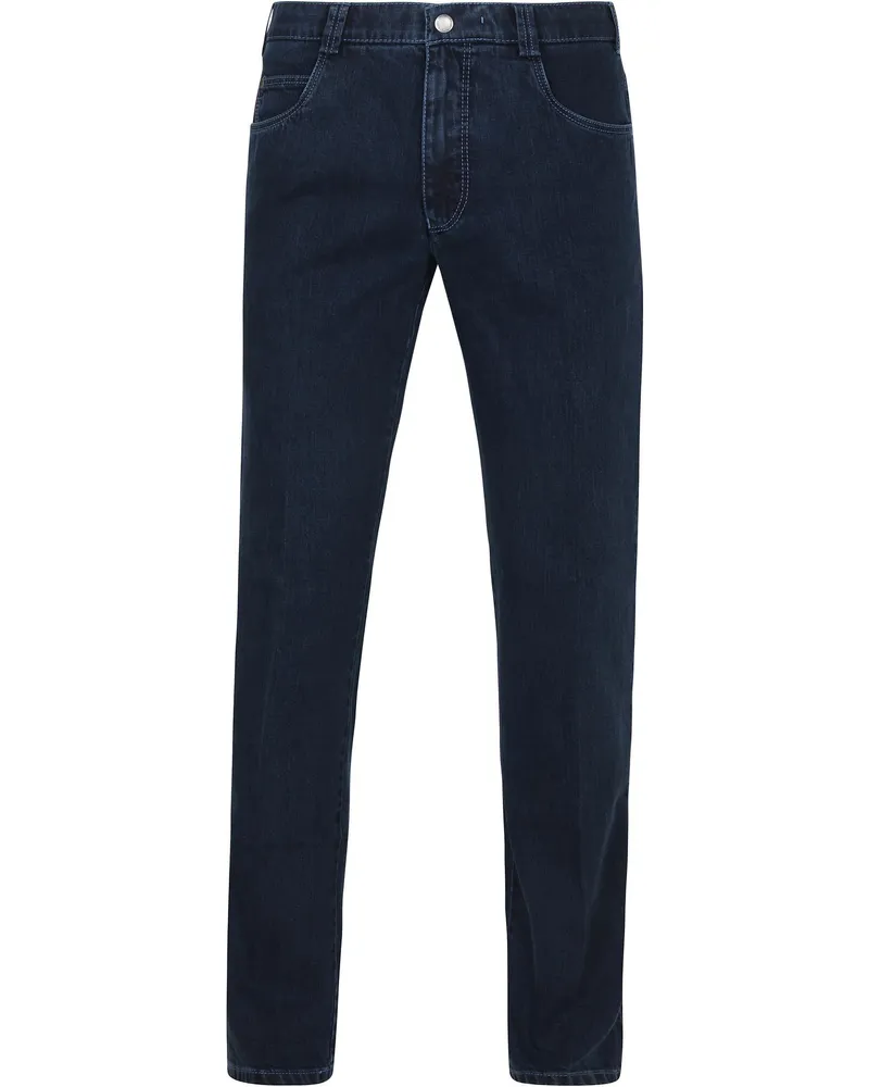 Meyer Hosen Jeans Hose Diego Navy Blau