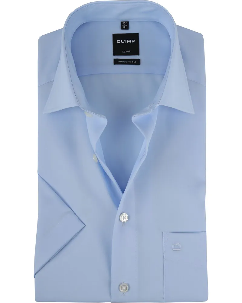 Olymp Hemd Luxor Blau Hellblau