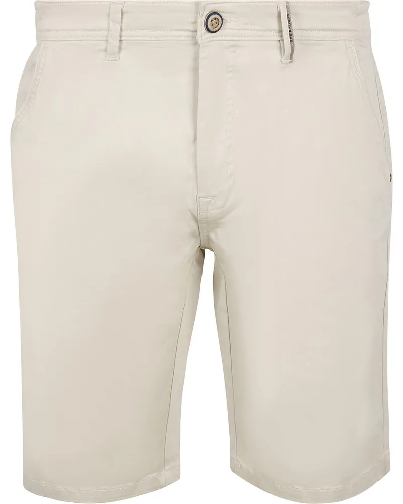 No Excess Chino Short Stretch Ecru Wollweiß