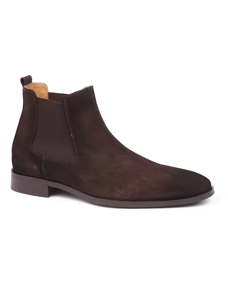 Suitable Chelsea Boot Suede Dunkelbraun Braun
