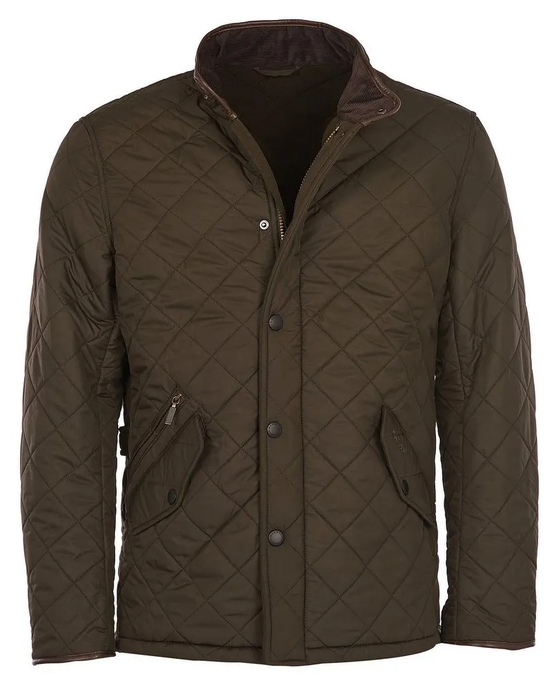 Barbour Steppjacke Powell Olivgrün Grün