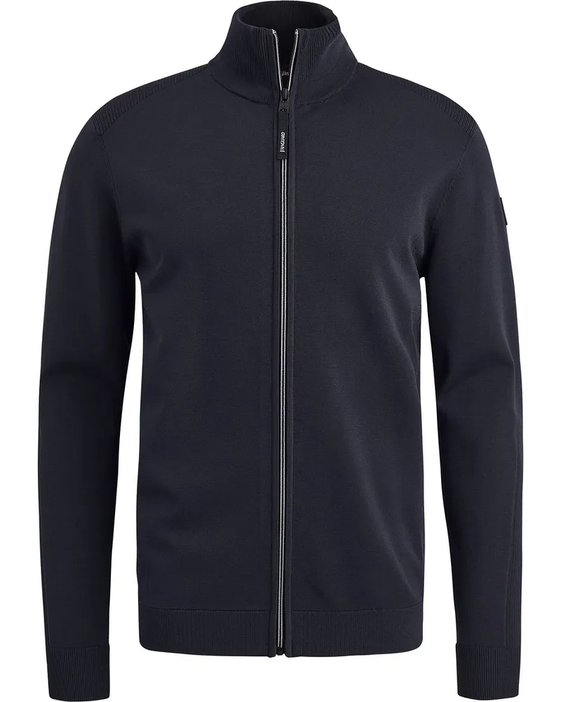 Vanguard Strickjacke Viskose Dunkelblau Dunkelblau
