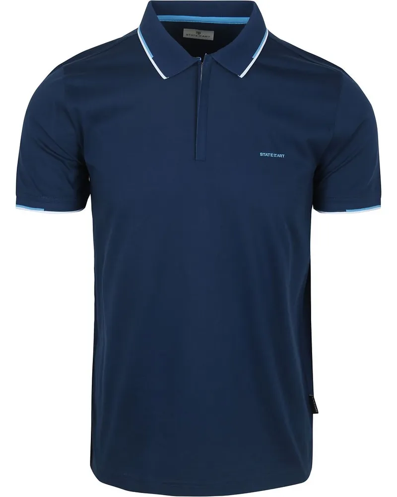 State of Art Poloshirt Jersey Navy Dunkelblau