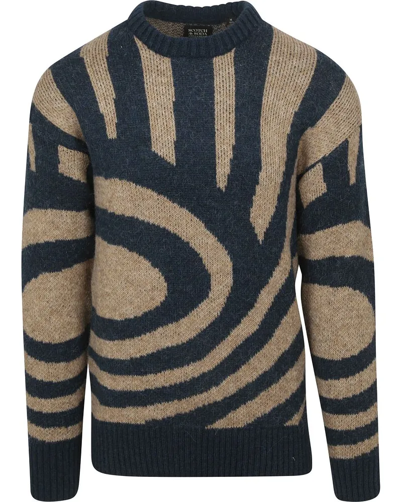 Scotch&Soda Sweater Waves Navy Dunkelblau