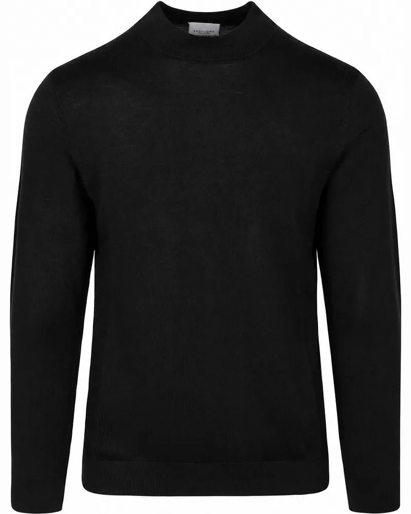 Profuomo Turtleneck Merino Pullover Schwarz Schwarz