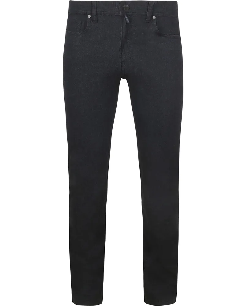 Pierre Cardin Trousers Lyon Tapered Druck Marine Dunkelblau