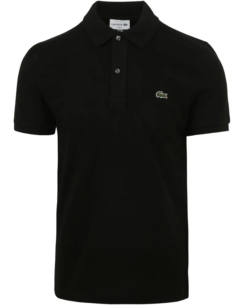 Lacoste Poloshirt Pique Schwarz Schwarz