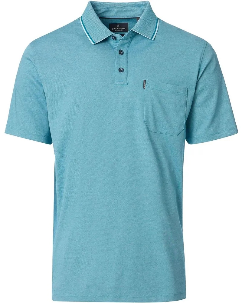 CasaModa Casa Moda Poloshirt Stretch Türkis Türkis