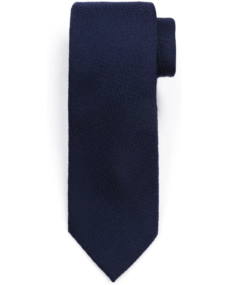 Suitable Seide-Krawatte Oxford Dunkelblau Dunkelblau