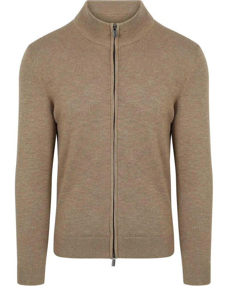 Suitable Strickjacke Slub Yarn Beige Beige