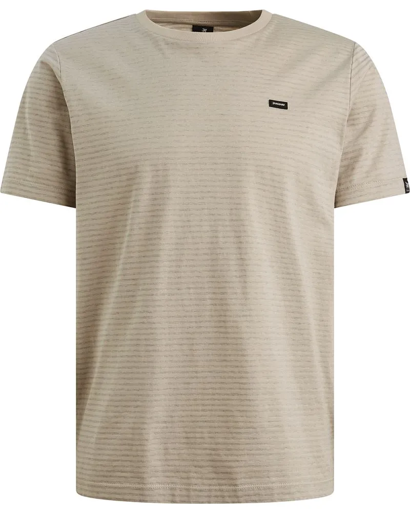 Vanguard T-Shirt Stripes Beige Beige