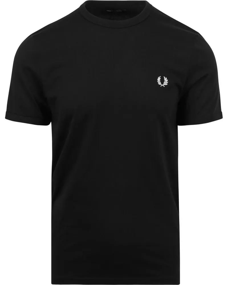 Fred Perry T-Shirt Schwarz M3519 Schwarz