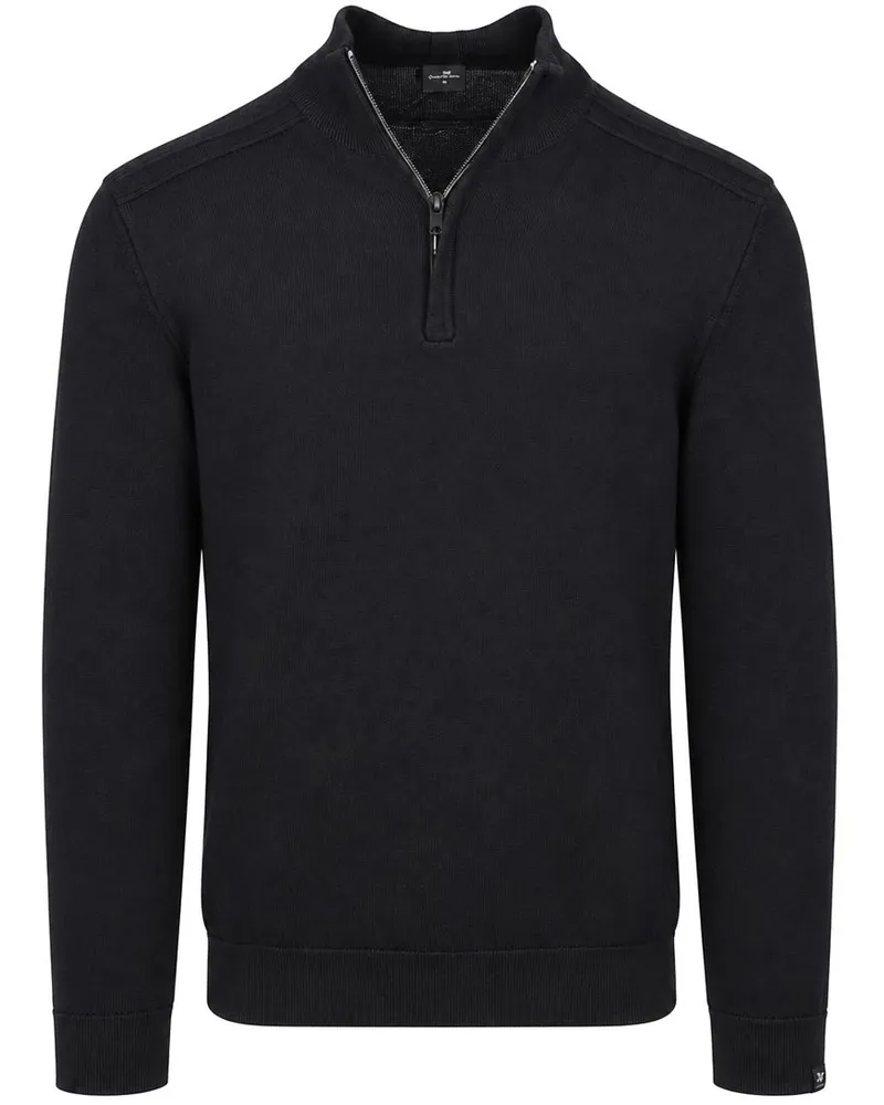 Vanguard Pullover Half-Zip Mouline Zwart Schwarz