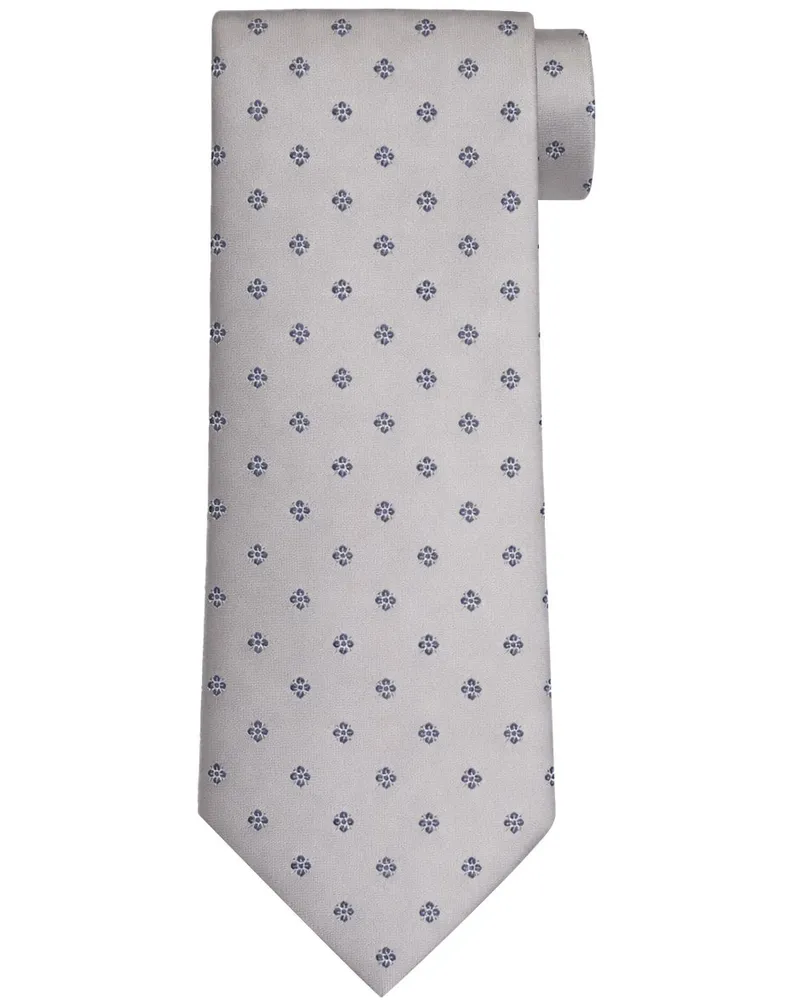 Suitable Seide Krawatte Hellgrau Blau