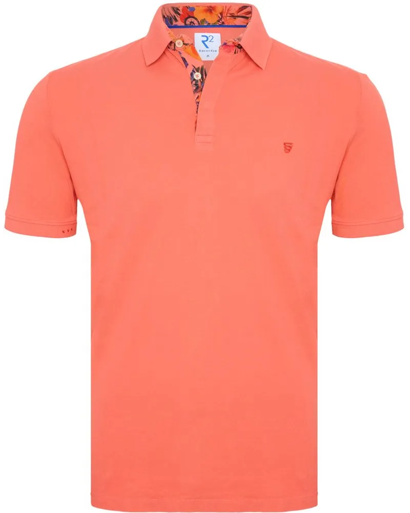 R2 Amsterdam Polo Piqué Orange Orange