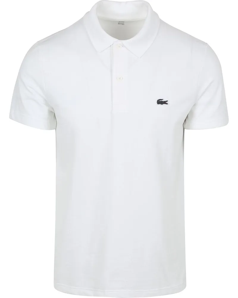 Lacoste Poloshirt Atmungsaktiv Weiß Weiß