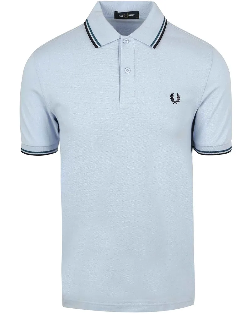 Fred Perry Polo Twin Tipped M3600 Blau Y69 Hellblau
