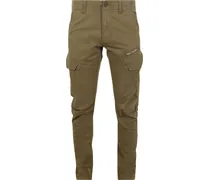Nordrop Cargohose Micro Print Grün