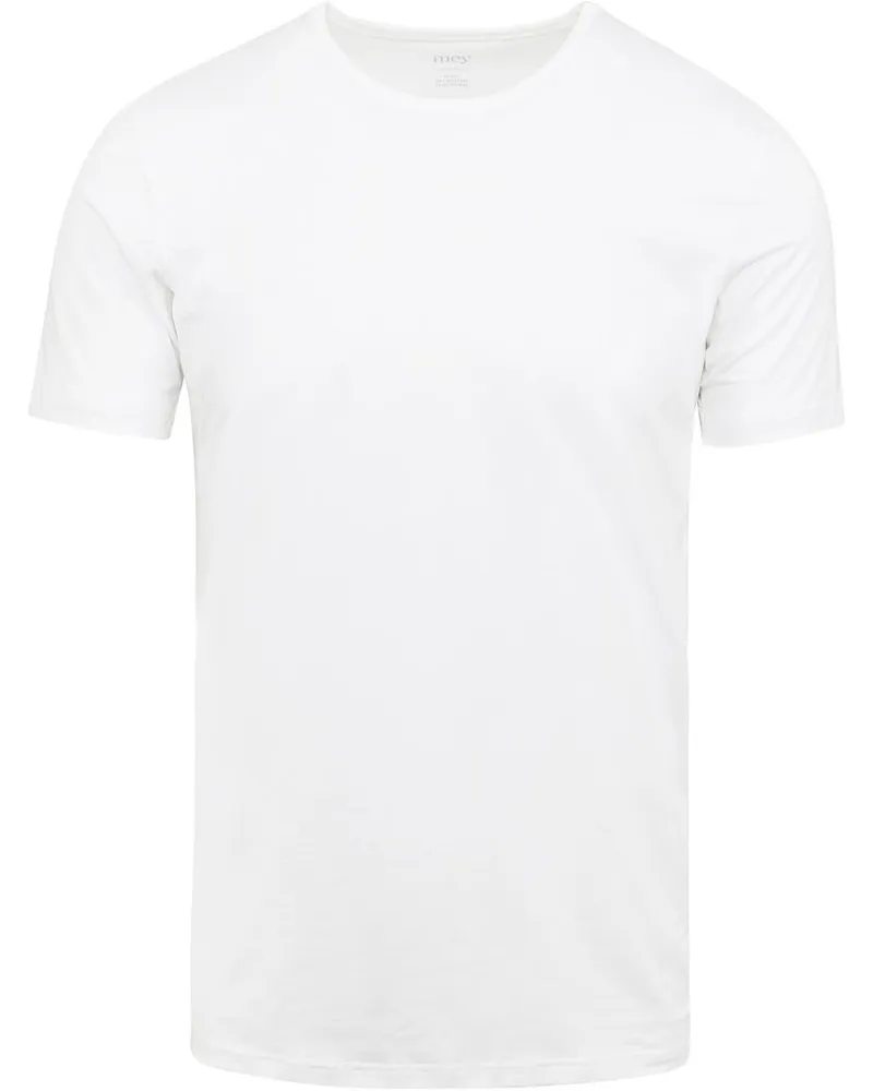 Mey O-Ausschnitt Dry Cotton T-Shirt Weiß Weiß