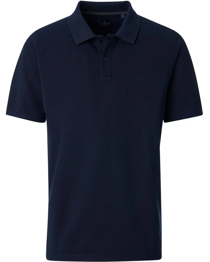 CasaModa Polo Piqué Marine Dunkelblau