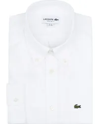 Lacoste Oxford Hemd Weiß Weiß