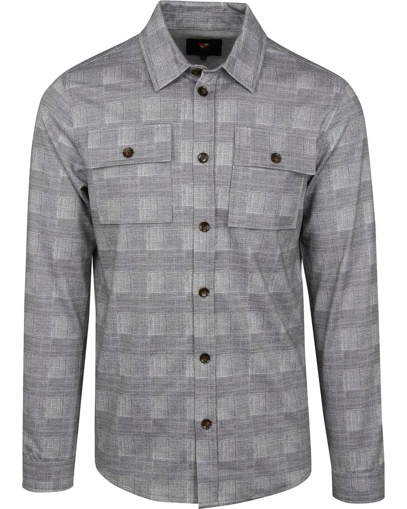 Suitable Liv Overshirt Kariert Grau Grau