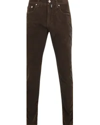 Pierre Cardin Trousers Lyon Future Flex Corduroy Braun Braun