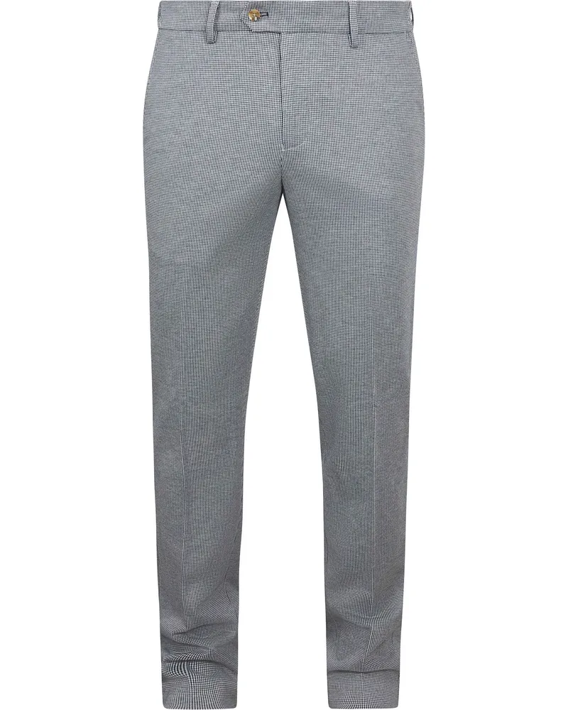 Suitable Das Pantalon Houndstooth Navy Dunkelblau