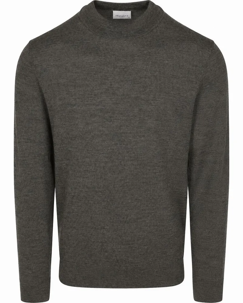 Profuomo Turtleneck Merino Pullover Grün Grün