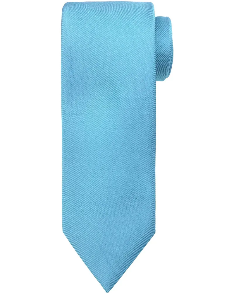 Profuomo Krawatte Twill Aqua Blau