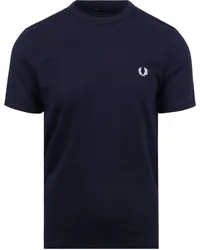 Fred Perry Ringer T-Shirt Dunkelblau Blau